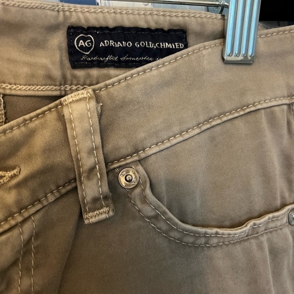 AG The Jegging Skinny Jeans Tan Cotton Blend - Picture 5 of 8
